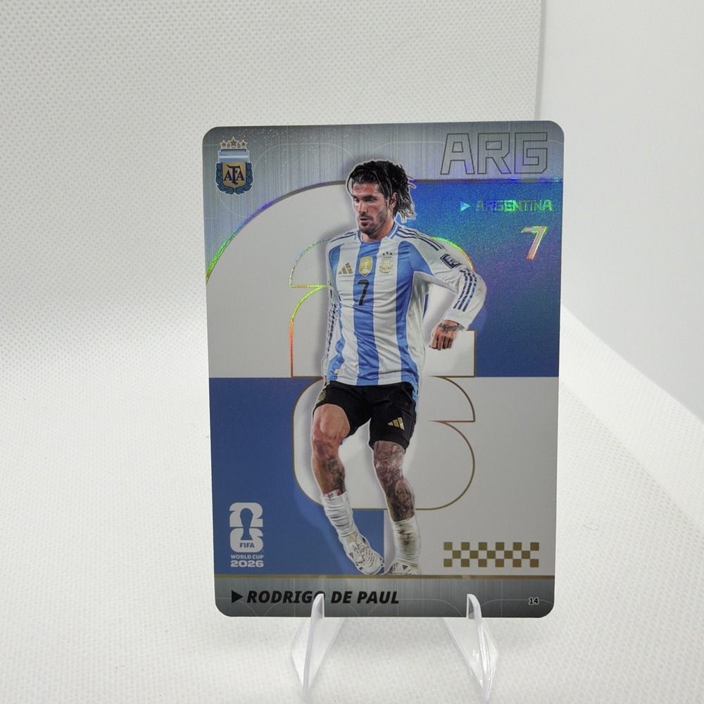 2026 Panini FIFA World Cup Super Edition Rodrigo De Paul /299 #14 FO94